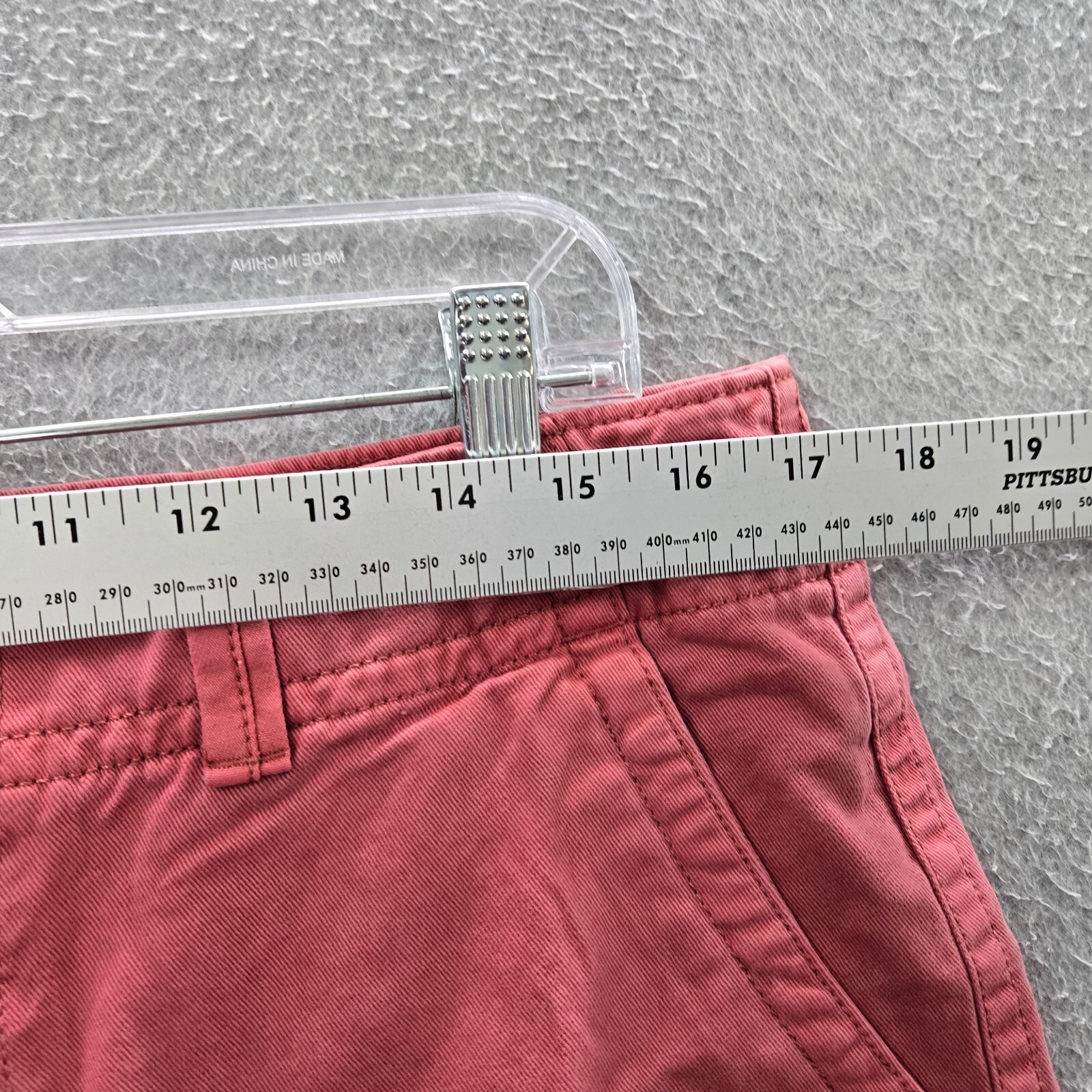 Urban Pipeline Men Shorts 32 Red Bermuda Flat Front Hits At Knee Nwt — image 7 of 8